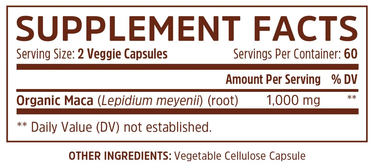horny goat weed with maca capsules